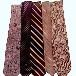 Designer Neckties Givenchy, Yves Saint Laurent, Christian Dior